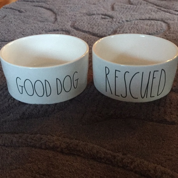 rae dunn dog bowl set